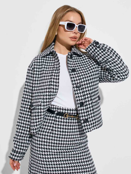 Куртка-рубашка женская из твида