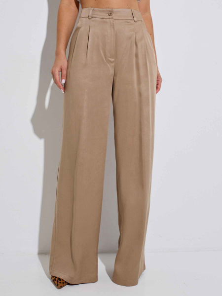 Брюки-палаццо женские из вискозы костюмные