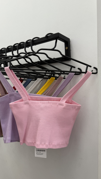 Топ базовый кашкорсе, светло-розовый