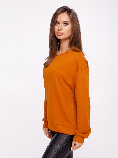 Свитшот женский с необработанной горловиной