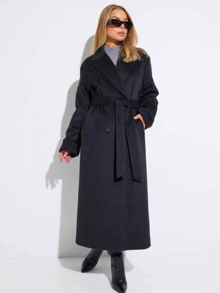 Двубортное женское пальто классическое