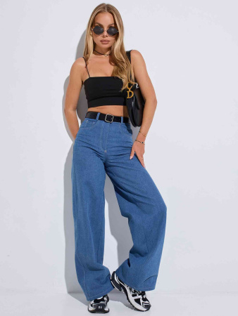 Топ женский базовый на бретельках, черный