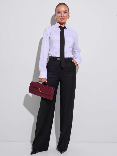 Брюки классические из вискозы, черные