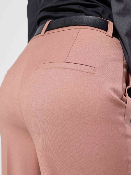 Брюки классические из вискозы, кофейные