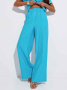 Брюки-палаццо женские из вискозы на резинке