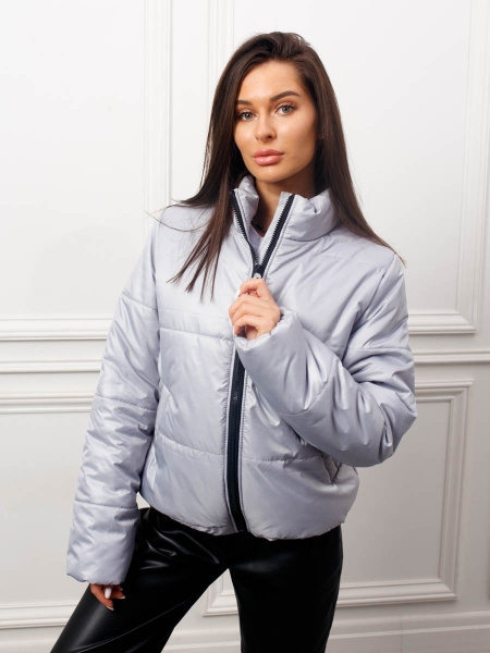 Куртка женская утепленная, светло-серая
