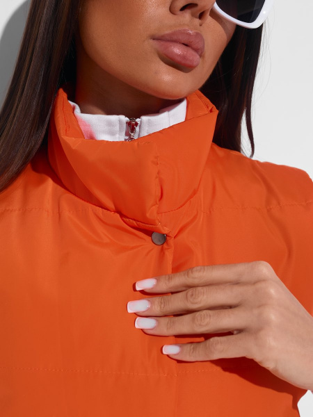 Жилет женский утепленный, оранжевый