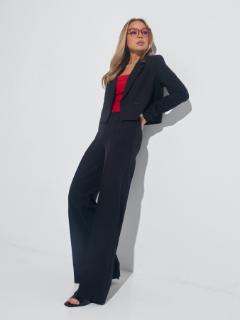 Жакет женский укороченный двубортный