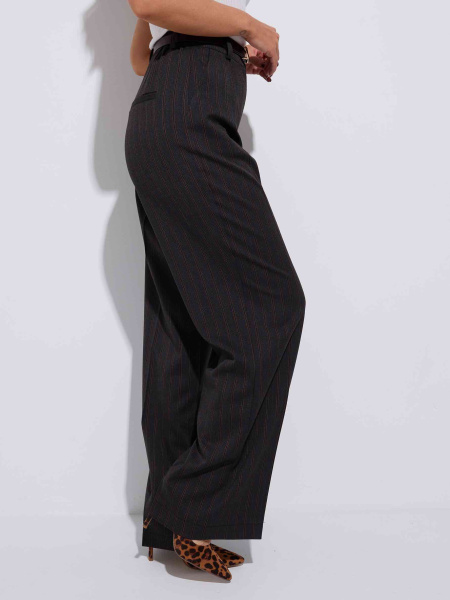 Женские брюки-палаццо в полоску