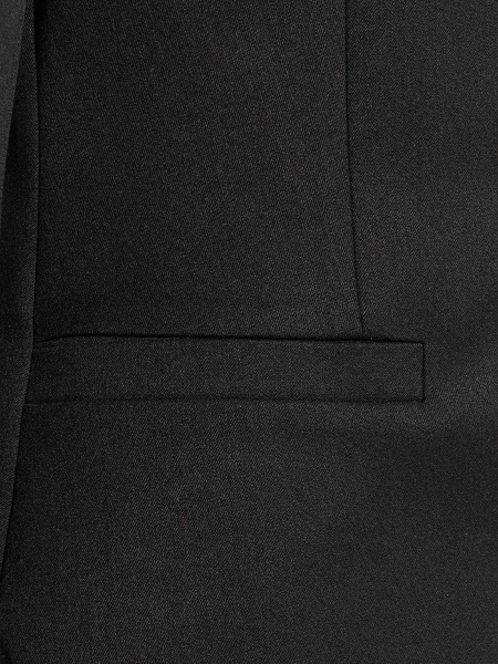 Жакет приталенный из вискозы, черный