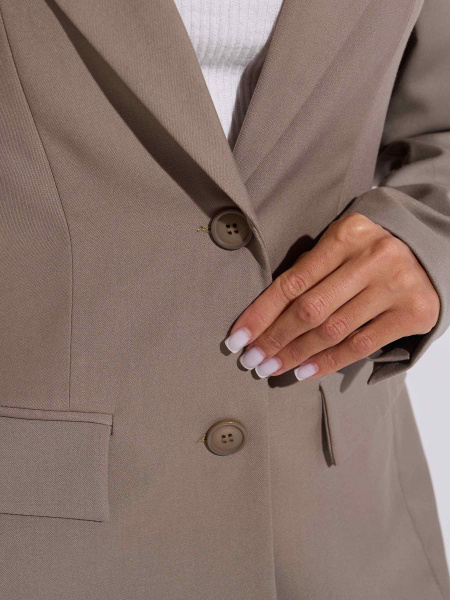 Жакет женский оверсайз из вискозы, хаки