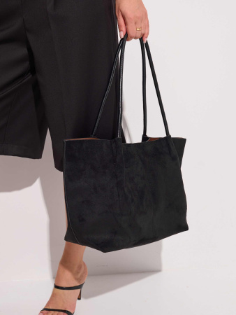 Сумка из искусственной кожи женская, черный
