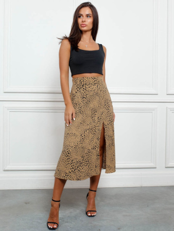 Юбка-миди с разрезом