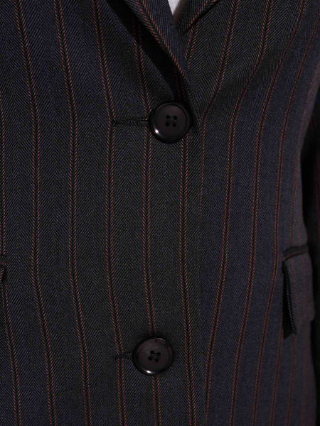 Жакет женский приталенный в полоску