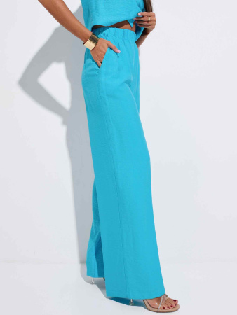 Брюки-палаццо женские из вискозы на резинке