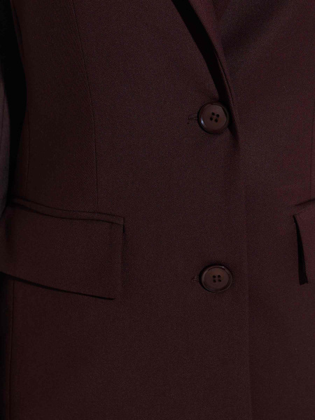 Жакет женский оверсайз из вискозы, горький шоколад