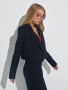 Жакет женский укороченный двубортный