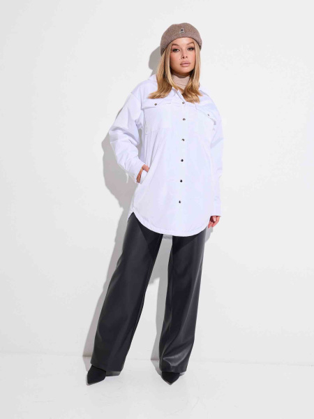 Куртка-рубашка женская, белая