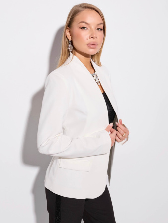 Жакет женский приталенный с воротником-стойкой