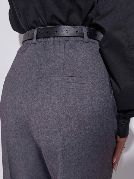 Брюки-палаццо классические из вискозы, графит