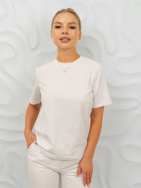 Футболка женская базовая, белая