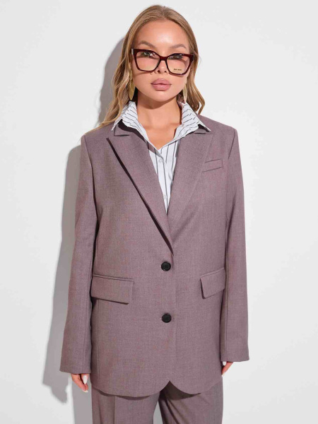 Жакет женский из вискозы оверсайз, капучино