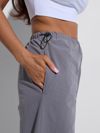 Брюки-баллоны спортивные женские, серые