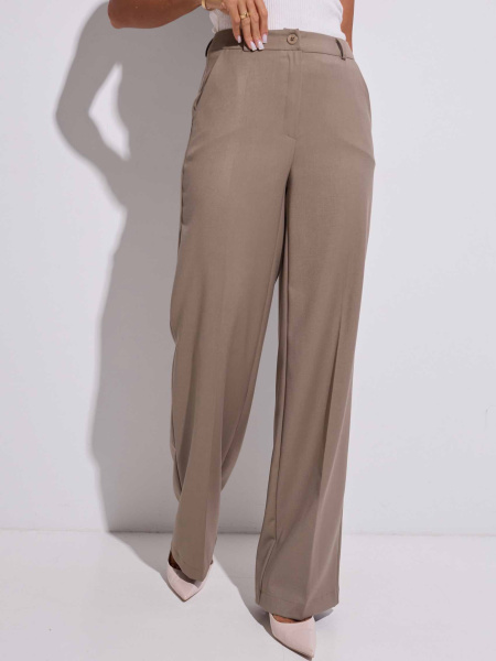 Брюки классические из вискозы, хаки