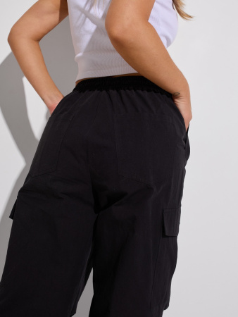 Брюки-баллоны спортивные женские с карманами