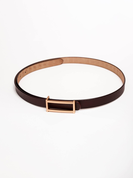 Ремень кожаный натуральный, коричневый 