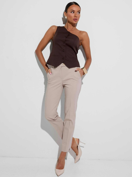 Брюки женские офисные, бежевые