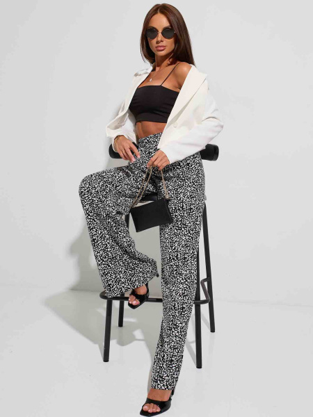 Брюки-палаццо женские на резинке