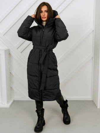 Пальто женское зимнее с капюшоном