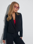 Жакет женский укороченный двубортный