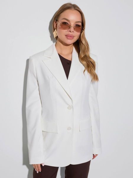 Жакет женский оверсайз из вискозы, белый