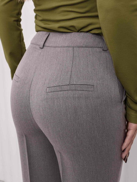 Брюки из вискозы классические, серые