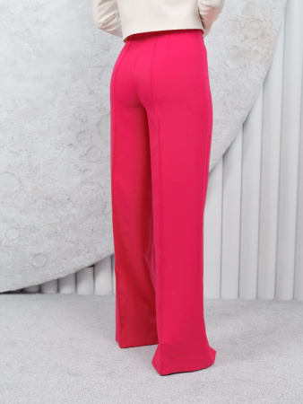 Брюки-палаццо женские со стрелками, фуксия