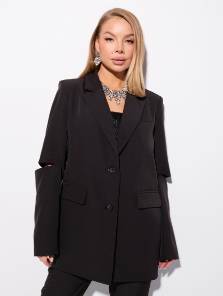 Жакет женский оверсайз с разрезами