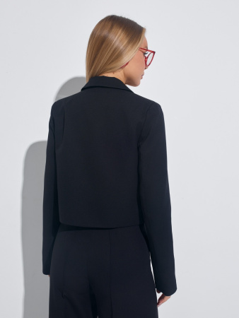 Жакет женский укороченный двубортный