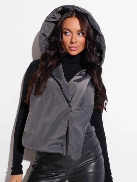 Капор женский, графитовый