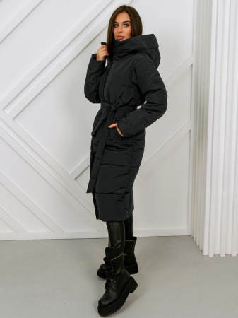 Пальто женское зимнее с капюшоном