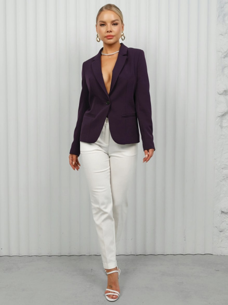 Жакет женский приталенный однобортный