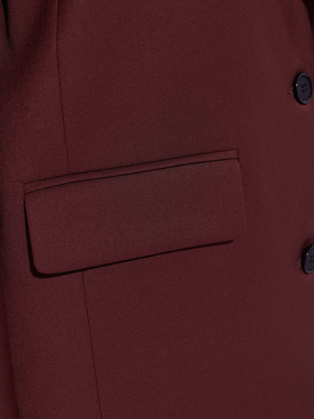 Жакет женский из вискозы оверсайз, коричневый 