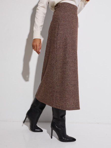 Юбка миди из твида