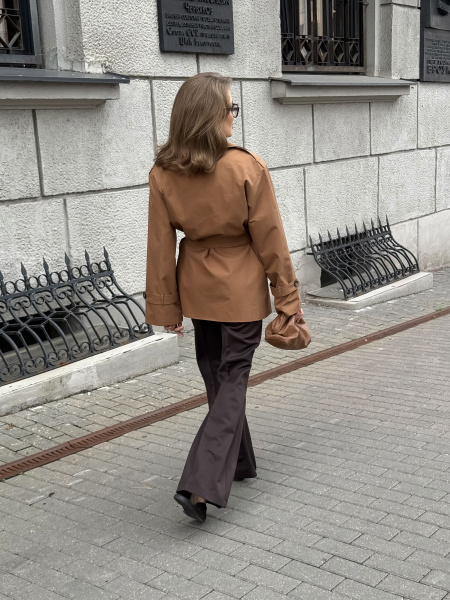 Плащ женский 26057, кэмел