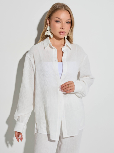 Рубашка из муслина, белая