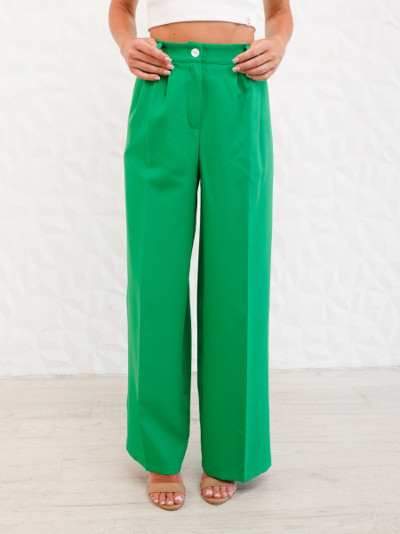 Брюки-палаццо женские с высокой посадкой