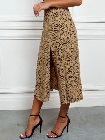 Юбка-миди с разрезом