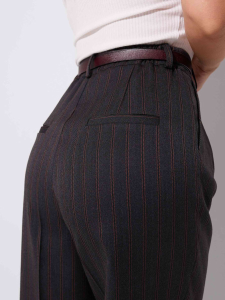 Женские брюки-палаццо в полоску