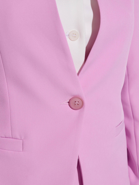 Жакет женский приталенный, розово-лавандовый